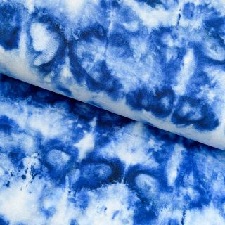 Dzianina VISCOSE LYCRA HEAVY Indigo design A digital print
