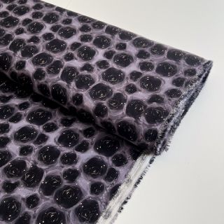 Viskóza RAYON POPLIN Black holes design D digital print