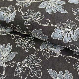 Bawełna JEANS EMBROIDERY Lisa design D