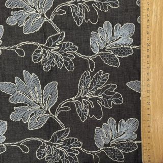 Bavlnená látka JEANS EMBROIDERY Lisa design D