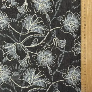 Bawełniana tkanina JEANS EMBROIDERY Lisa design C