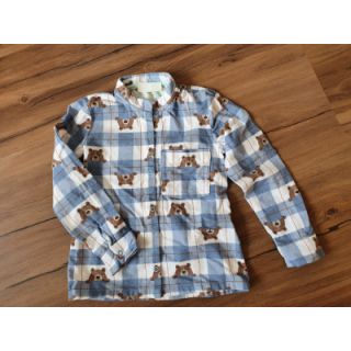 Tkanina bawełniana FLANNEL Bear check jeans