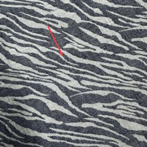 Dvojitá gázovina/mušelín JACQUARD Animal pattern navy II.trieda