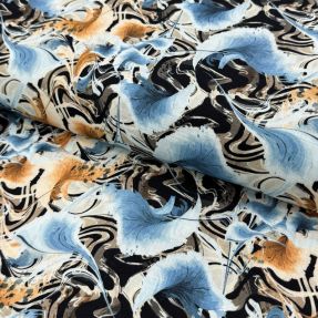 Len wiskoza Paint chaos design A digital print