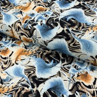 Len wiskoza Paint chaos design A digital print
