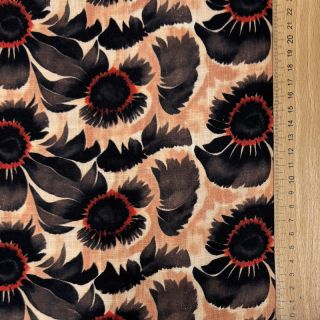 Len wiskoza Sunlower design B digital print