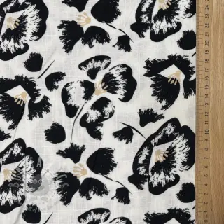 Tkanina wiskozowa z lnem Cayena design A digital print