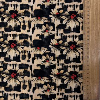 Len wiskoza Daisy design B digital print