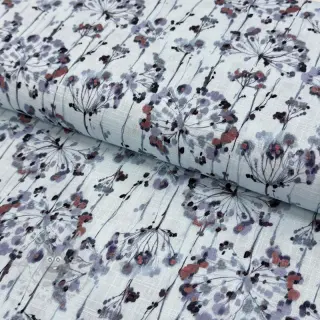 Tkanina wiskozowa z lnem Agapanthus design B digital print