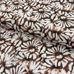 Tkanina wiskozowa z lnem Dandelions digital print
