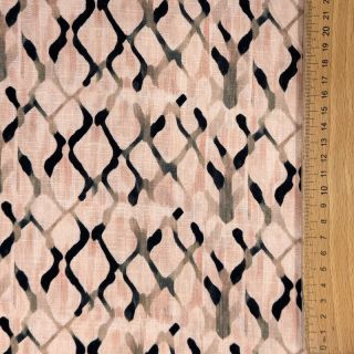 Len wiskoza Ivy Diamonds design B digital print