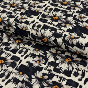 Len wiskoza Daisy design A digital print