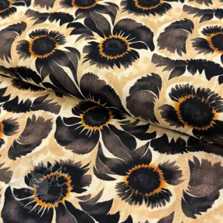 Tkanina wiskozowa z lnem Sunlower design A digital print