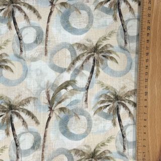 Len wiskoza Palm tree digital print