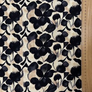 Tkanina wiskozowa z lnem Lotus design B digital print