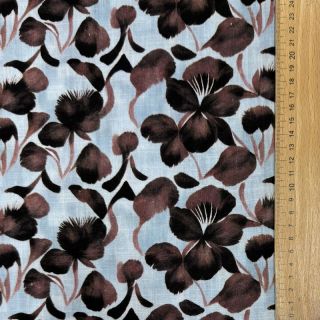 Len wiskoza Lotus design A digital print