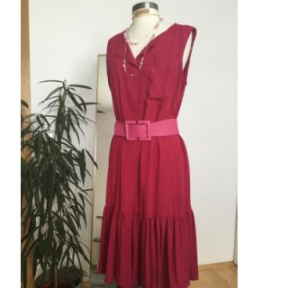 Bawełniany popelin cerise