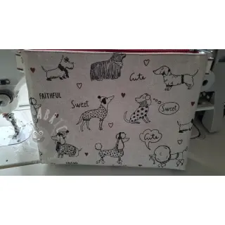 Tkanina dekoracyjna Linenlook Sweet doggie friends