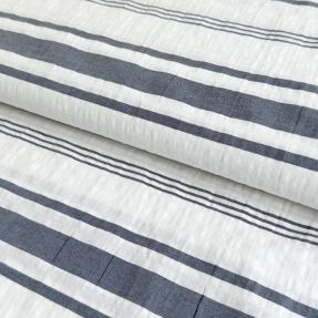 Bawełniana tkanina YARN DYED Structure navy