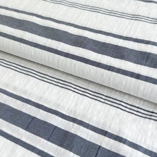 Bawełniana tkanina YARN DYED Structure navy