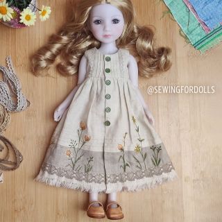 Len dekatyzowany 170 g beige