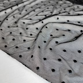 Tiul na TUTU STRETCH Dot black