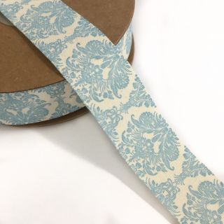 Bawełniana taśma Ornament light blue
