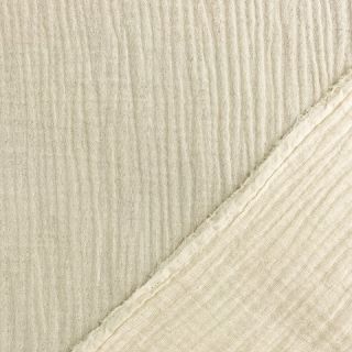 Double gaza/muslin MELANGE light pebble