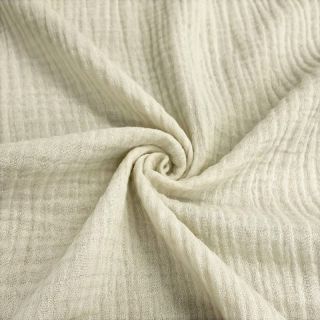 Double gaza/muslin MELANGE light pebble