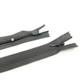 Ukryty zamek kryty nierozdzielny 25 cm dark grey