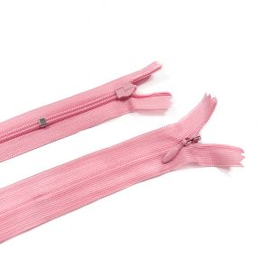 Ukryty zamek kryty nierozdzielny 25 cm pink