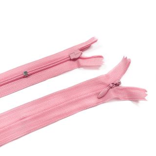 Ukryty zamek kryty nierozdzielny 25 cm pink