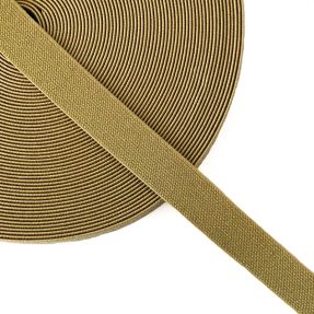 Guma gładka 2,5 cm glitter gold