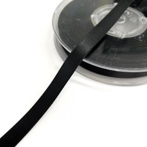 Satynowa wstążka dwustronna 9 mm black