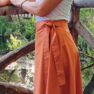 Bawełniany popelin rust