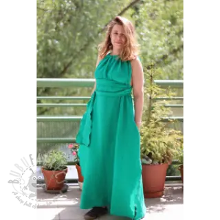 Muślin double gauze hunter green ORGANIC