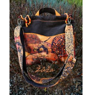 Tkanina dekoracyjna Forest hill jesień nadruk cyfrowy