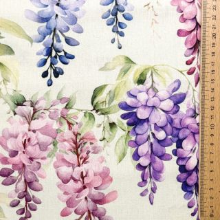 Tkanina dekoracyjna Serene Wisteria Charm digital print