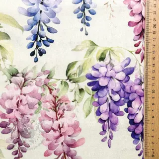 Tkanina dekoracyjna Serene Wisteria Charm digital print