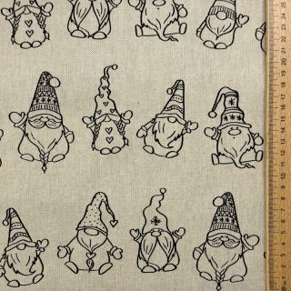 Tkanina dekoracyjna Linenlook premium Tomte Jolly Line
