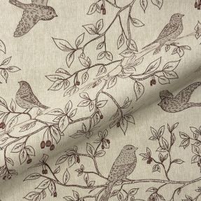Tkanina dekoracyjna Linenlook premium Branch Bird Song