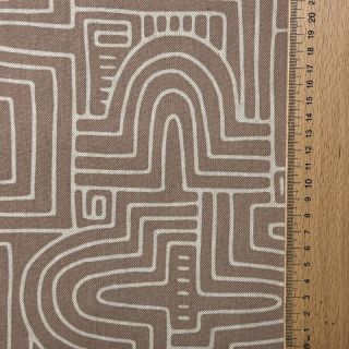 Tkanina dekoracyjna Linenlook premium Curve Maze Line