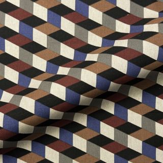 Tkanina dekoracyjna Linenlook premium Cube Illusion Art