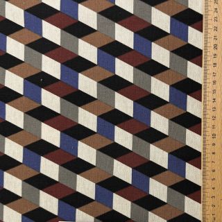 Tkanina dekoracyjna Linenlook premium Cube Illusion Art