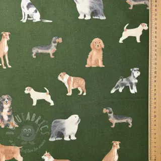 Tkanina dekoracyjna premium Dog Breed Mix