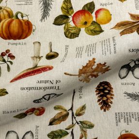 Tkanina dekoracyjna Linenlook Fall Harvest Recipe digital print