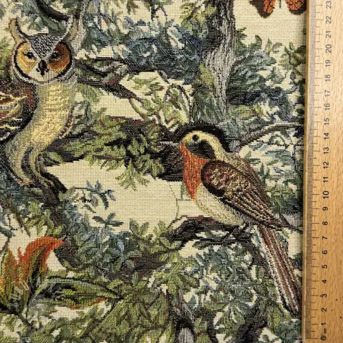 Tkanina dekoracyjna GOBELIN PREMIUM Bird Heritage Forest