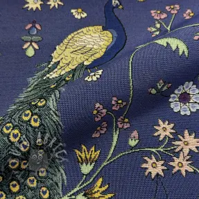 Tkanina dekoracyjna GOBELIN PREMIUM Peacock Garden Dream