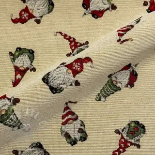 Tkanina dekoracyjna GOBELIN PREMIUM Tomte Holiday Joy