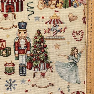 Tkanina dekoracyjna GOBELIN PREMIUM Xmas Fairytale Play